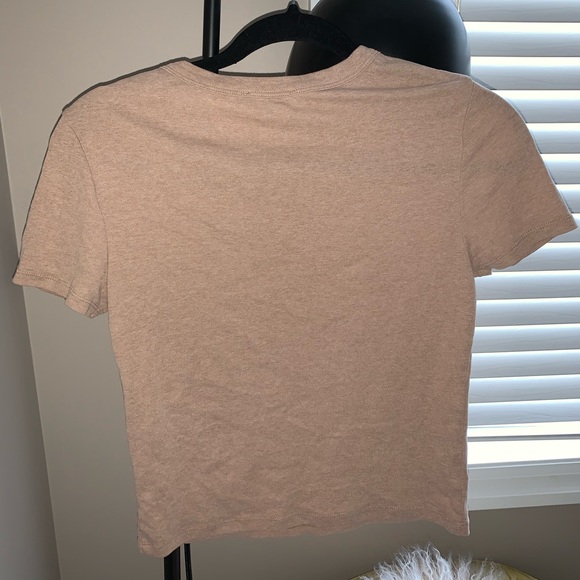 ZARA soft feel Tan T-shirt - Picture 2 of 3